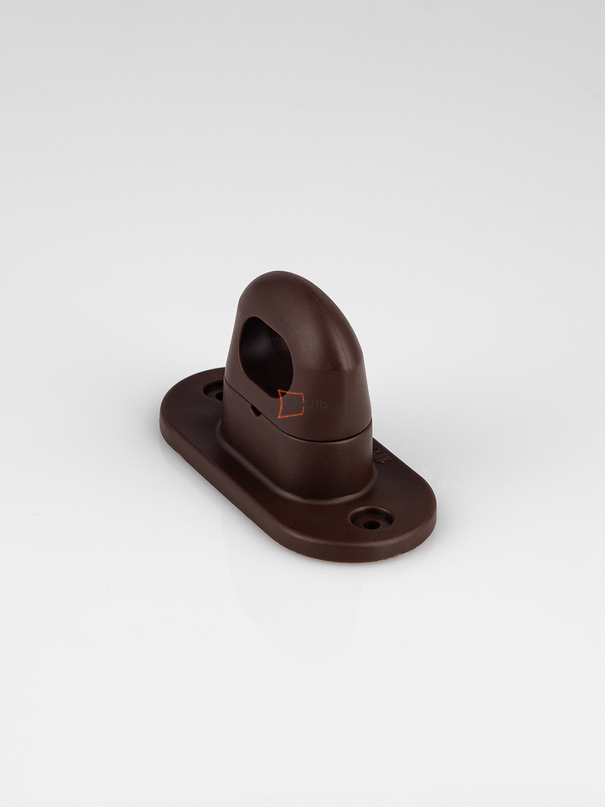 Большая поворотная полимерная скоба темно-коричневая