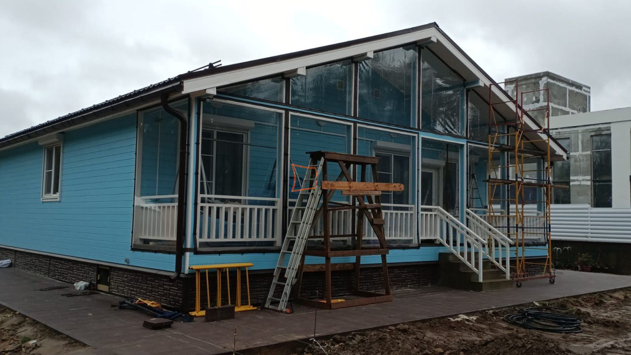 Фото установленных мягких окон 20