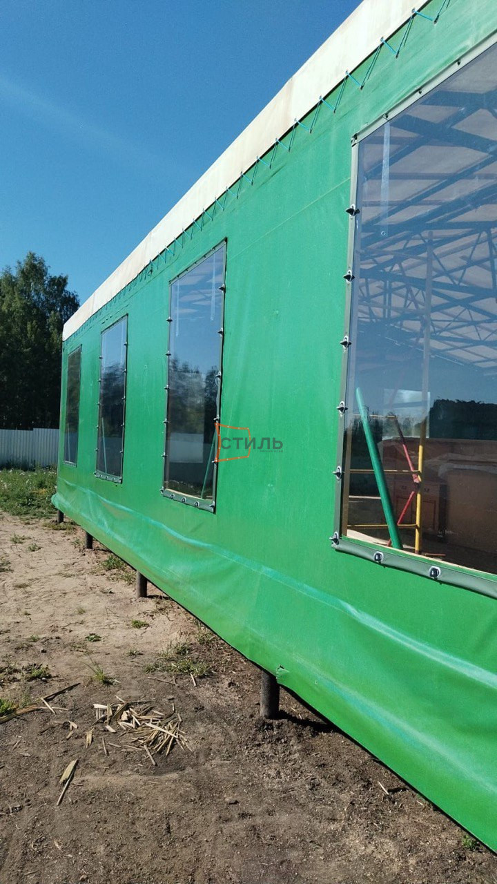 Фото установленных мягких окон 10