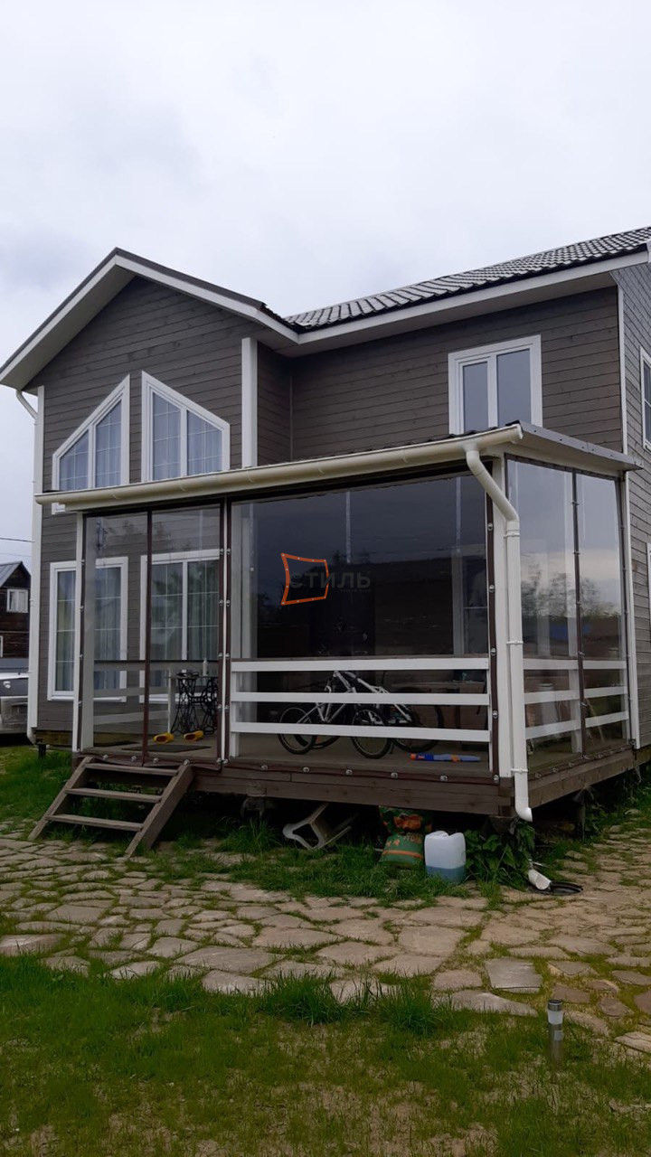 Фото установленных мягких окон 1