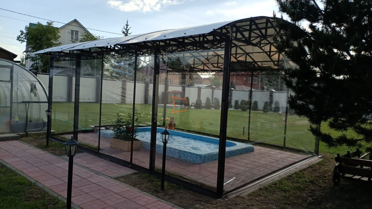 Фото установленных мягких окон 9