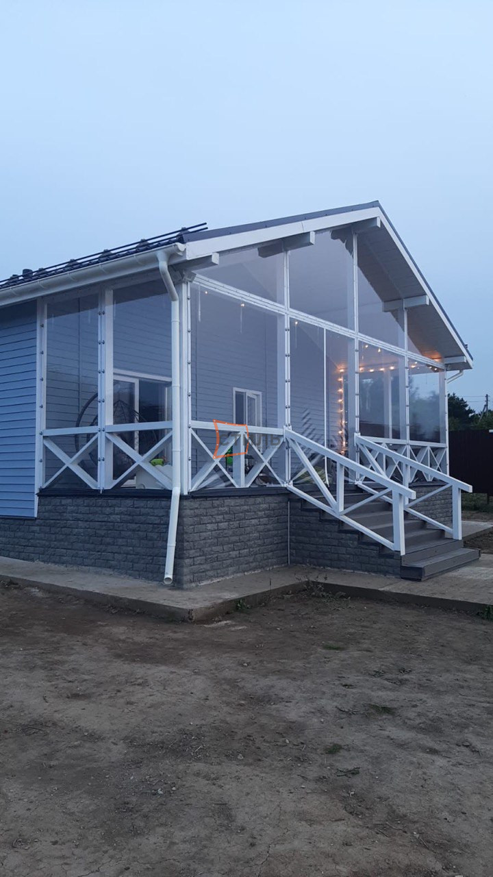 Фото установленных мягких окон 6